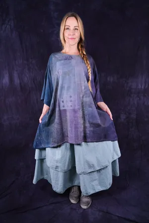 1255HD Art Tee Purple Blues Celestial Moon Poets