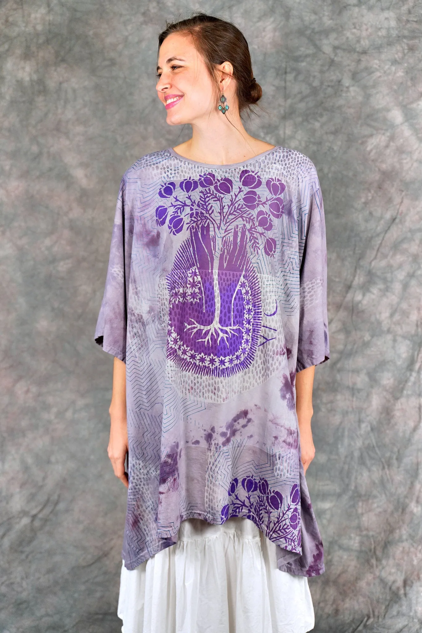 1255HD Art Tee Violet Lavender Sky-P