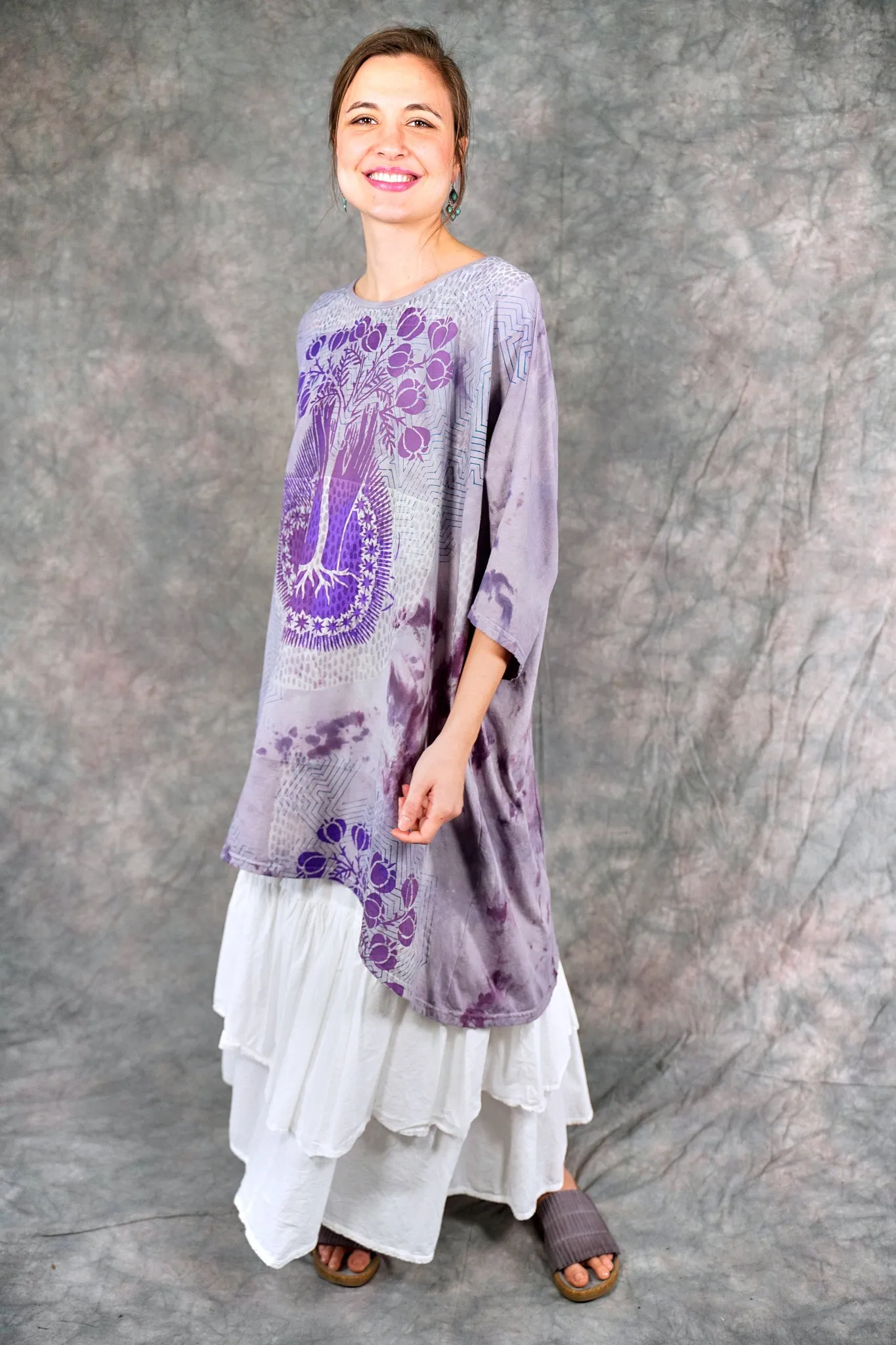 1255HD Art Tee Violet Lavender Sky-P