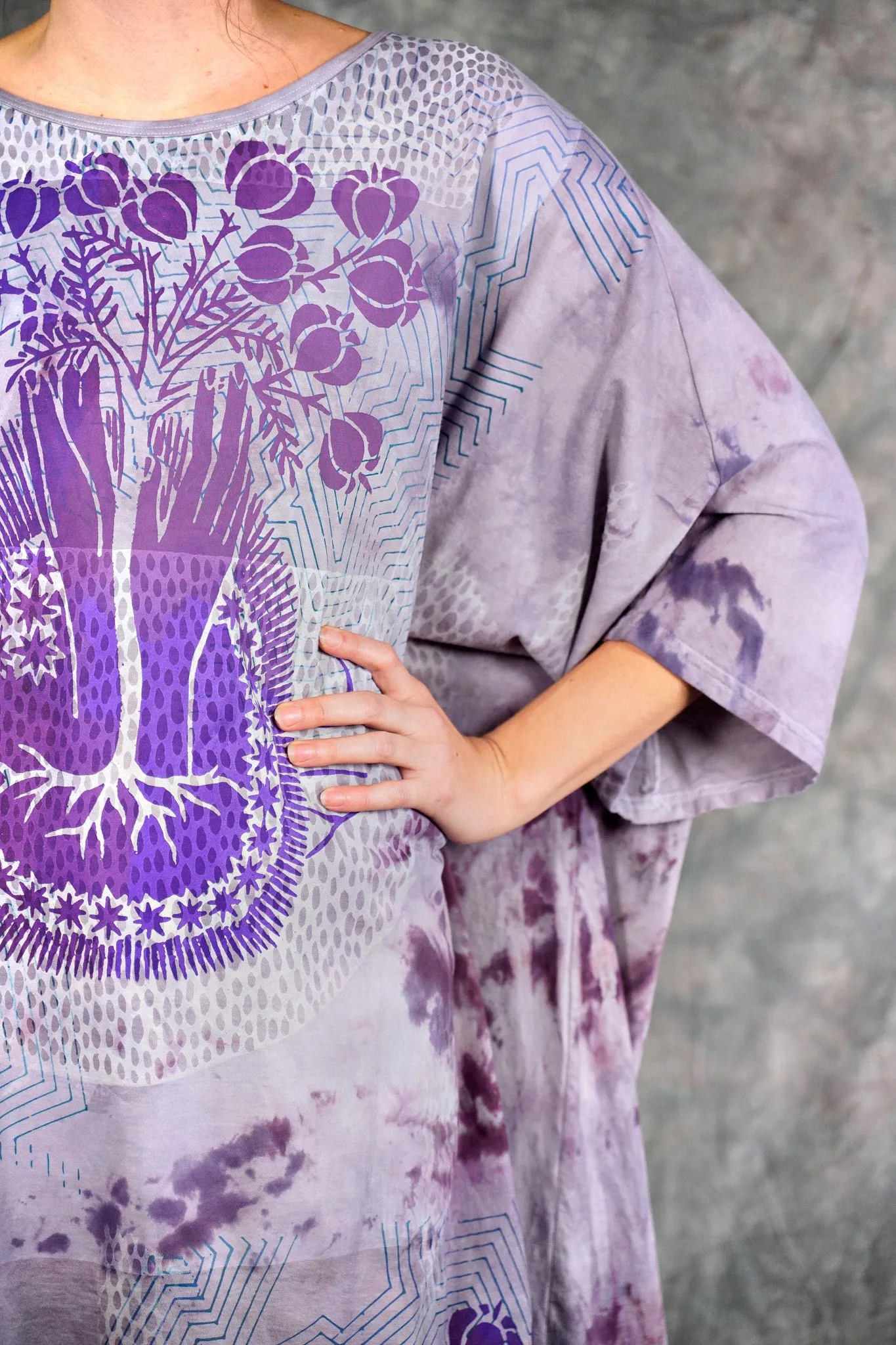 1255HD Art Tee Violet Lavender Sky-P