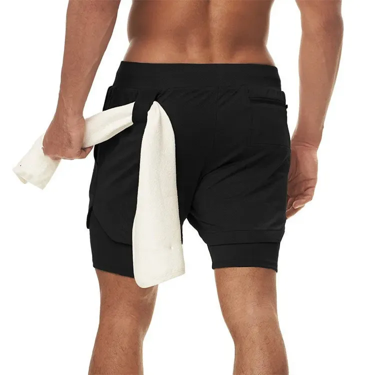 2-in-1 Men's Sportswear Shorts