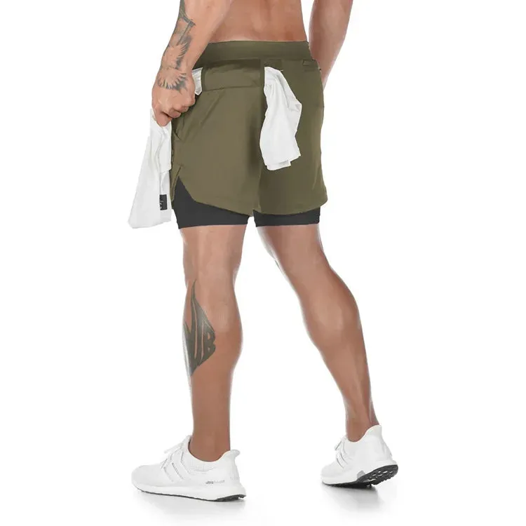 2-in-1 Men's Sportswear Shorts