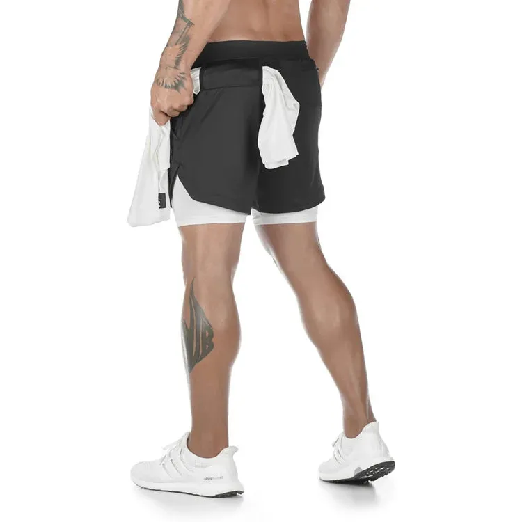 2-in-1 Men's Sportswear Shorts