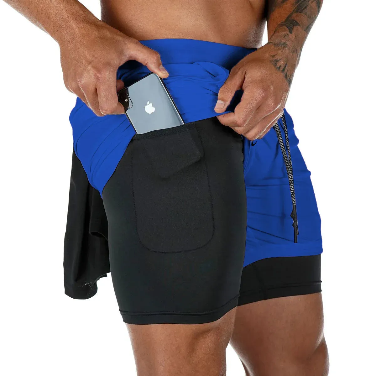 2-in-1 Men's Sportswear Shorts