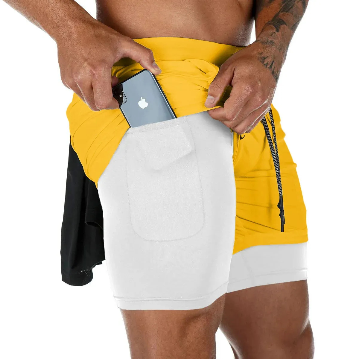 2-in-1 Men's Sportswear Shorts