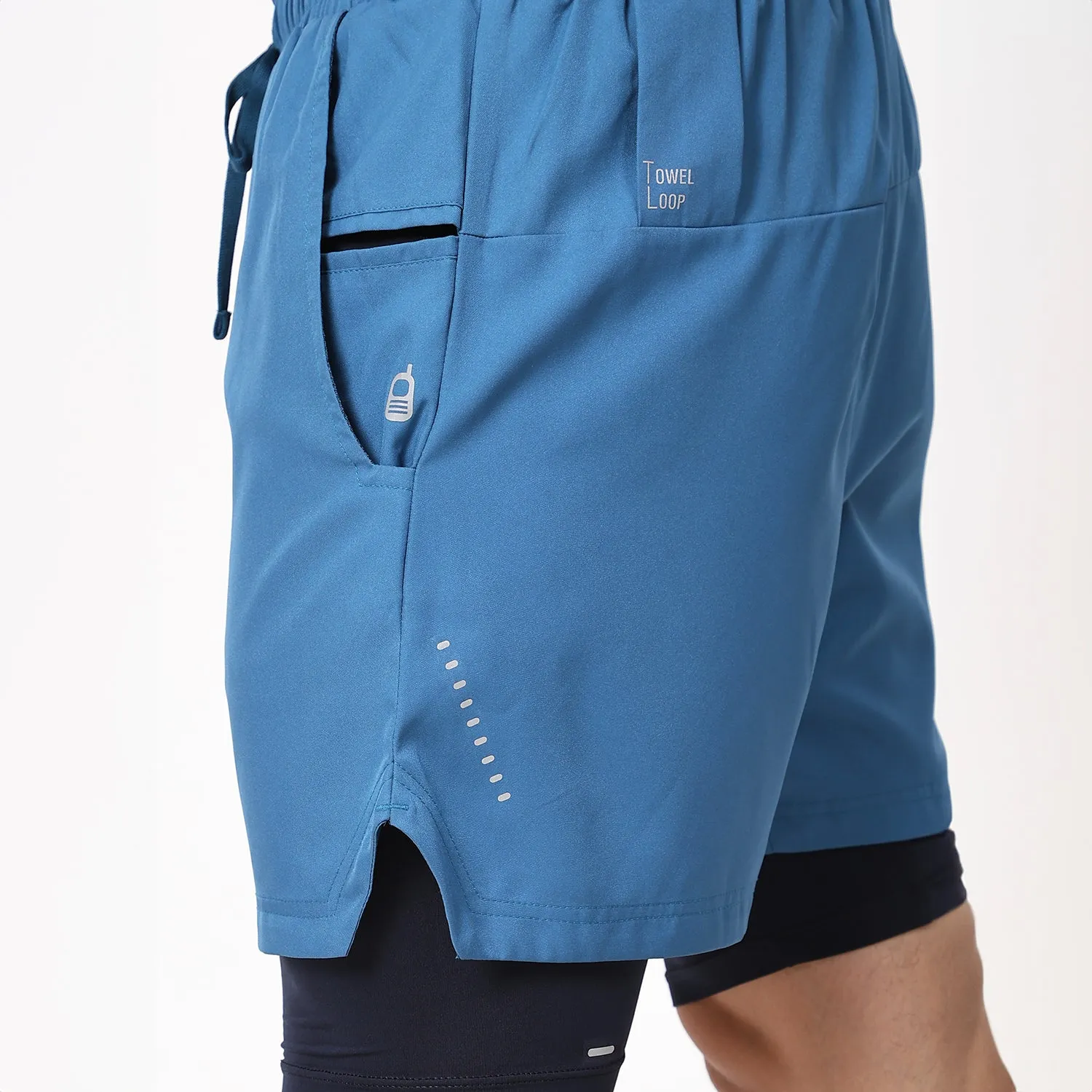 2 In 1 Training Shorts - Men