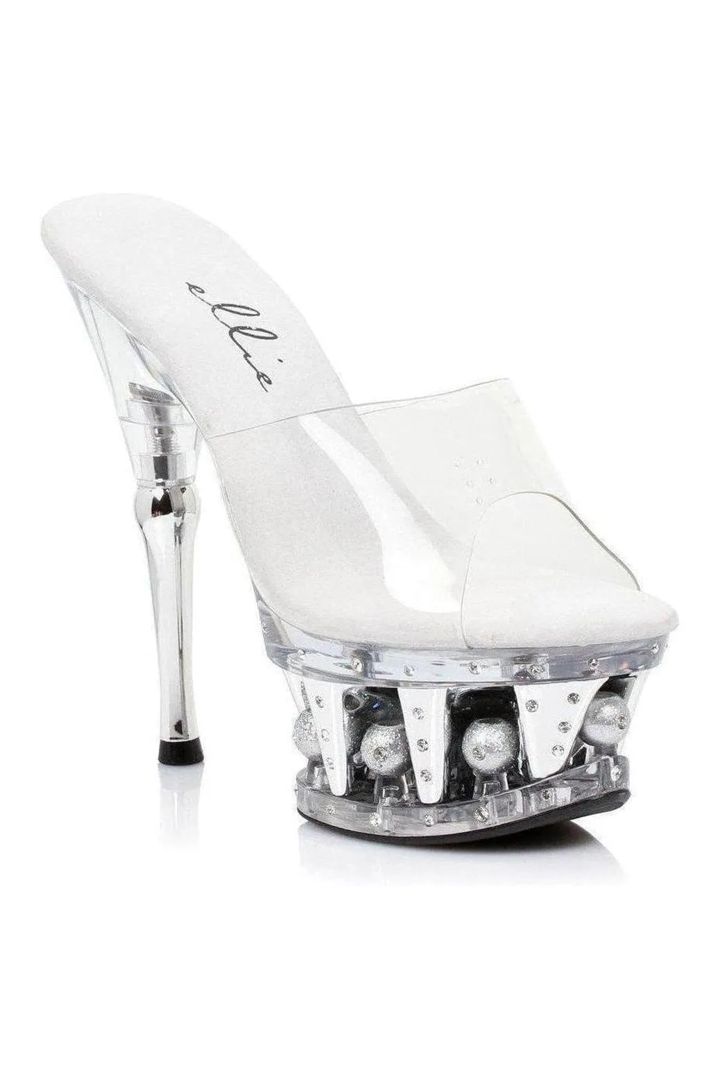 629-VANITY Platform Sandal | Clear Vinyl