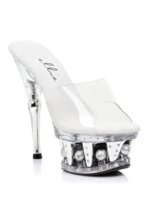 629-VANITY Platform Sandal | Clear Vinyl