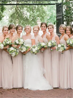 A-line Sweetheart One-shoulder Tulle Bridesmaid Dresses, BD0564