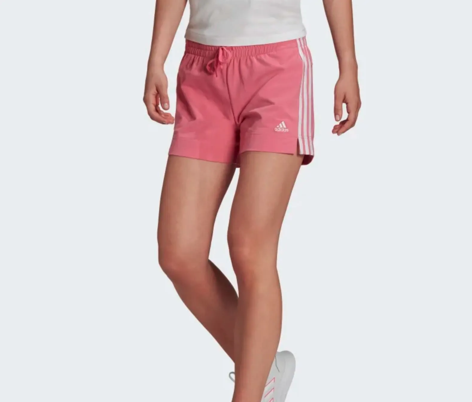 adidas Womens Pink Workout Shorts Running Shorts Size (XS/M/L)