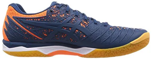 ASICS Men's Court Control Ff Mako Blue/Pure Silver Badminton Shoes-6 UK (40 EU) (7 US) (1071A021)