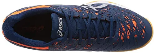 ASICS Men's Court Control Ff Mako Blue/Pure Silver Badminton Shoes-6 UK (40 EU) (7 US) (1071A021)