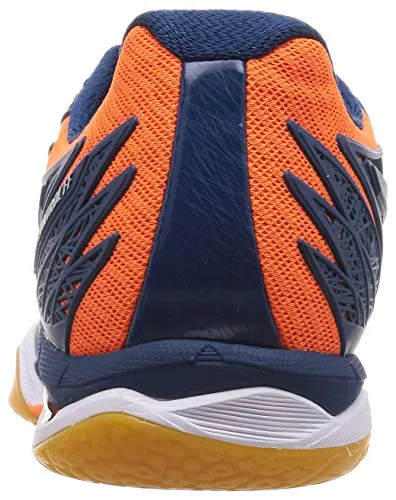 ASICS Men's Court Control Ff Mako Blue/Pure Silver Badminton Shoes-6 UK (40 EU) (7 US) (1071A021)