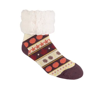 Autumn Pumpkin - Recycled  Slipper Socks