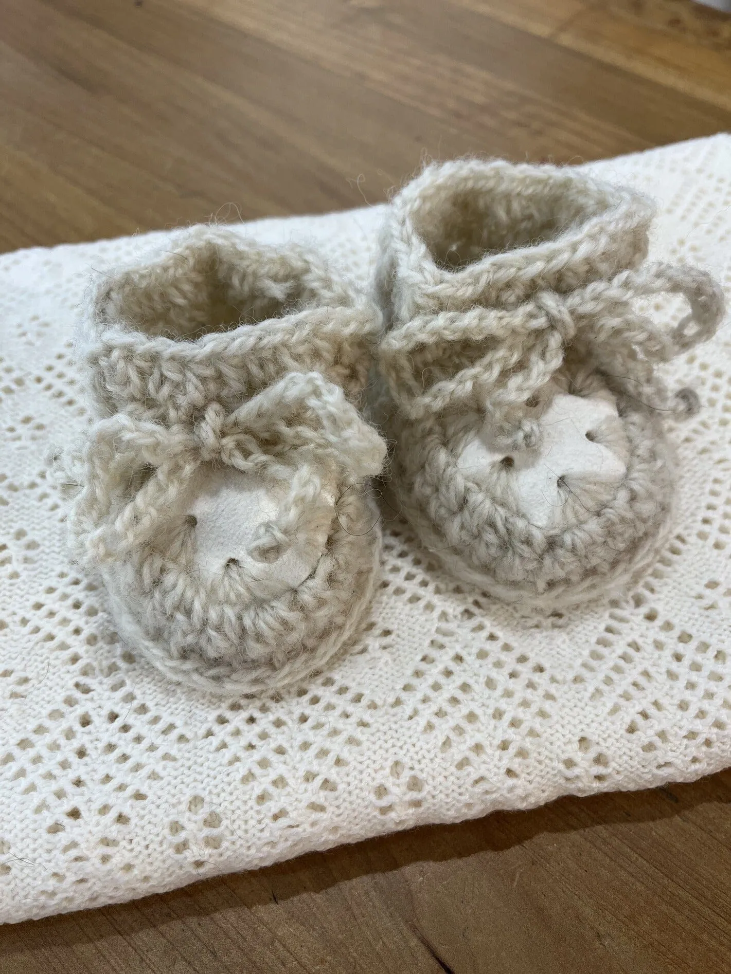 Baby Crochet Slippers 0-6 Months