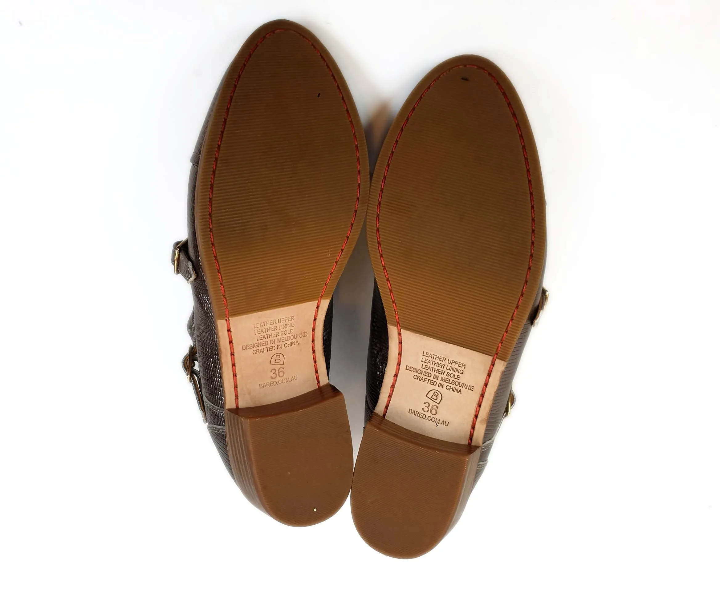 Bared pewter gold textured leather shoes with straps and tassle size 36
