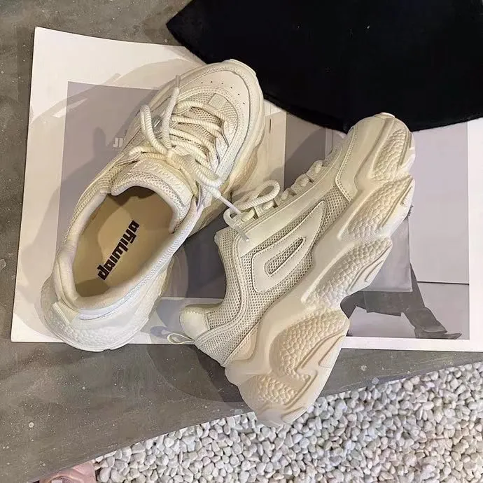 Bella Calf Leather Chunky Sneakers