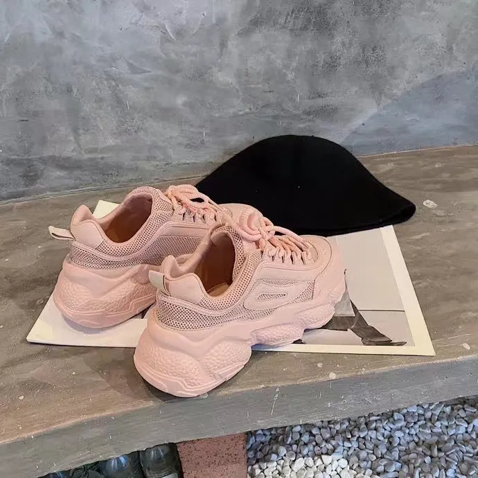 Bella Calf Leather Chunky Sneakers
