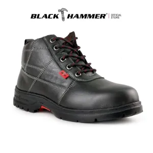 Black Hammer Mid Cut Lace Up Ladies Safety Shoes BH 3888