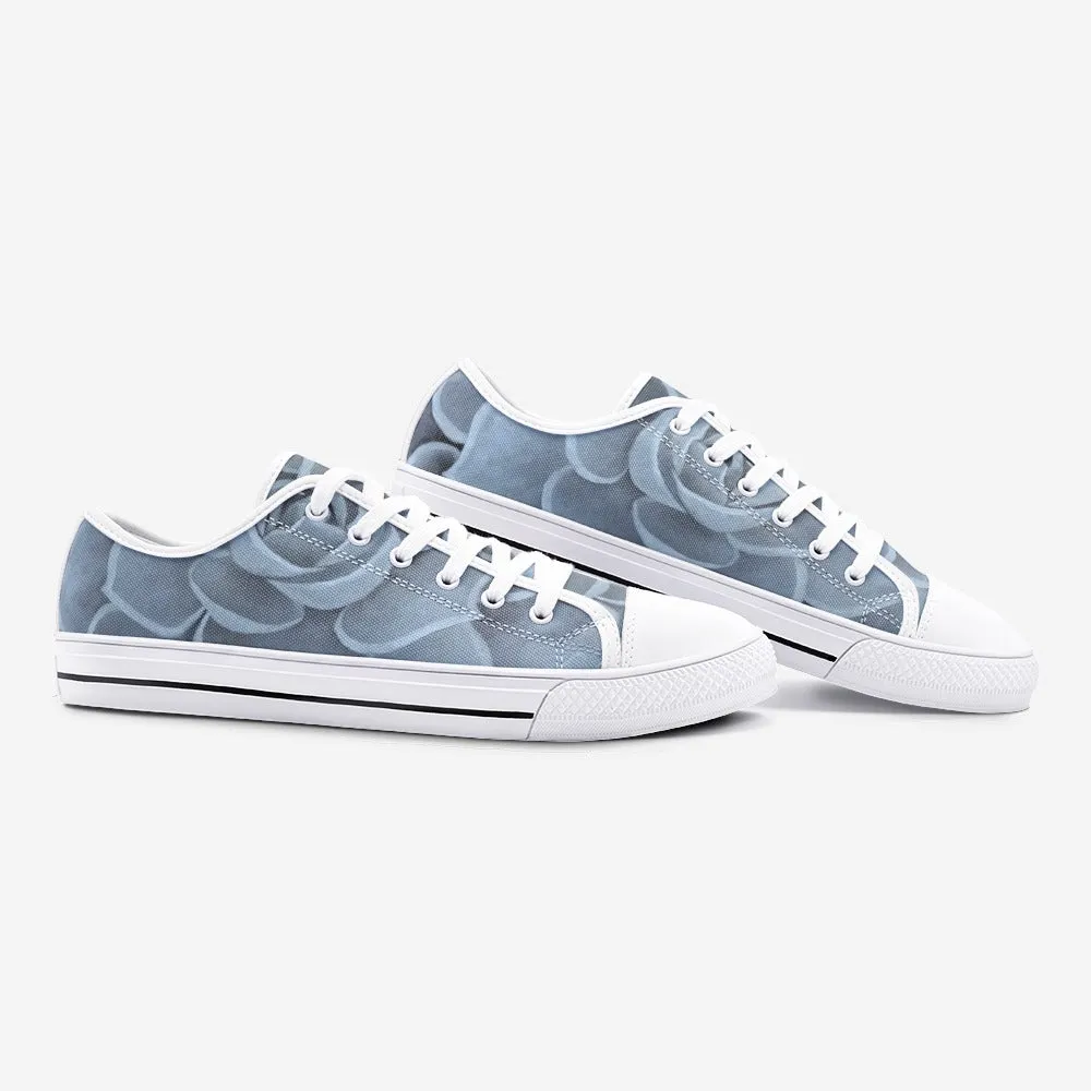 Blue Succulent Low-top Sneakers