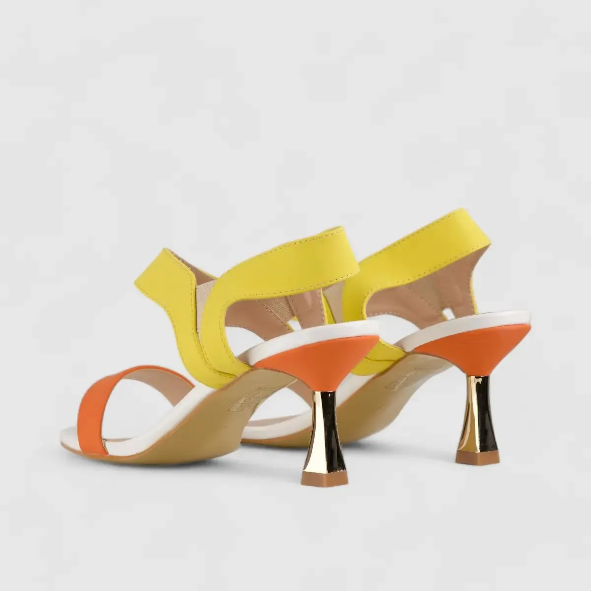 Bulbul Heel Sandal Multi Orange HAR023