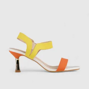 Bulbul Heel Sandal Multi Orange HAR023