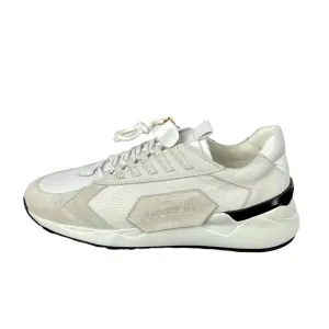 Buscemi Men's Run 2 White Suede Sneakers SAMPLE