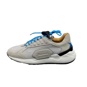Buscemi Mens Run2 Grey Suede Sneakers