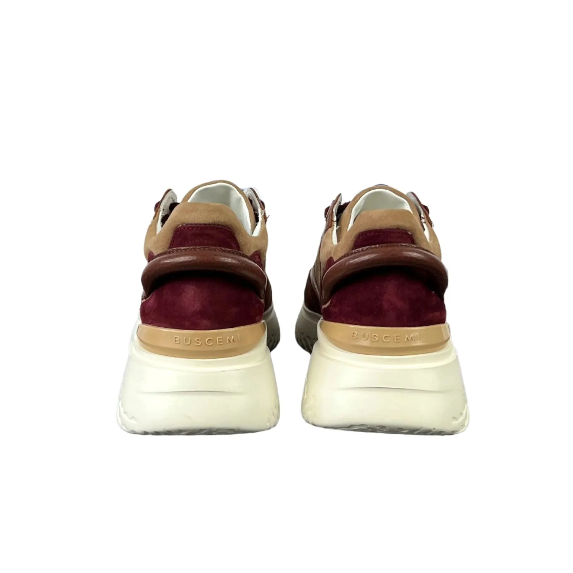 Buscemi Men's Veloce Brown Trio Leather Sneakers