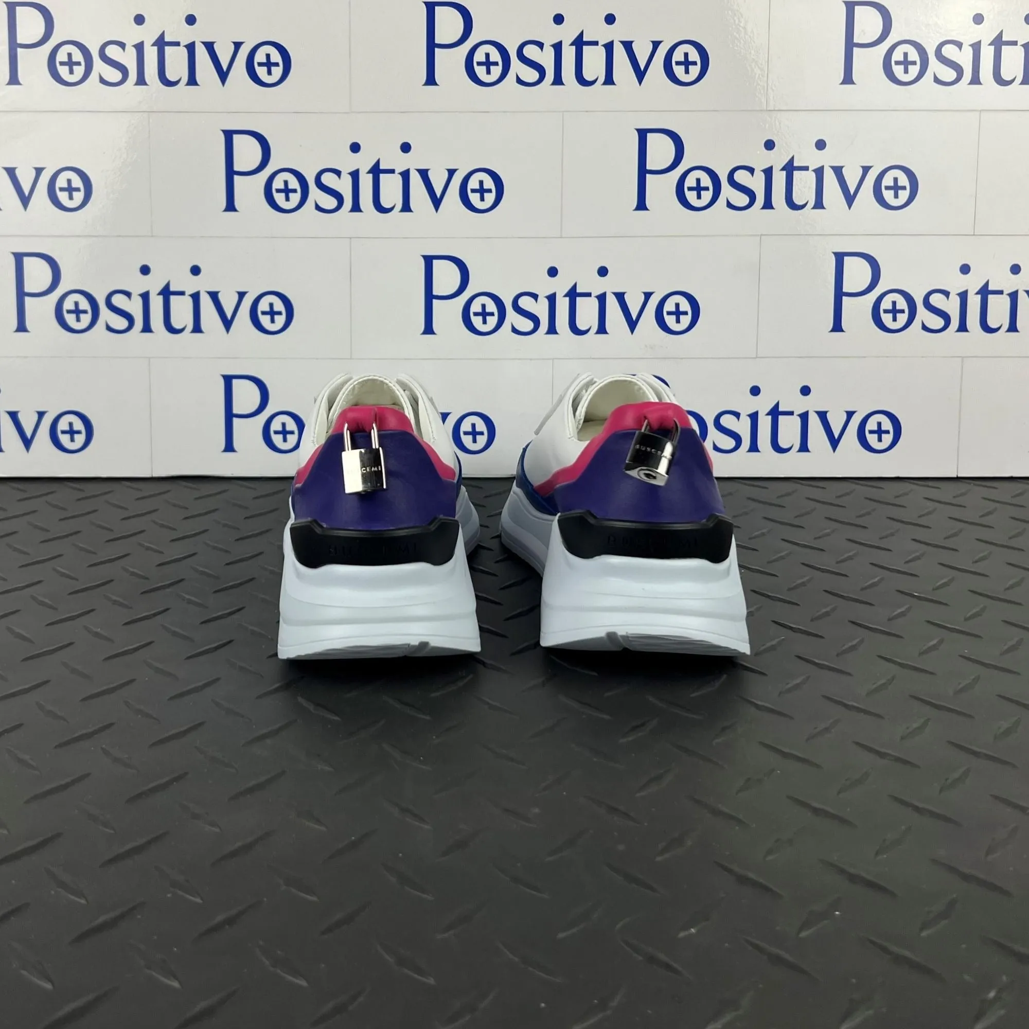 Buscemi Women's Strada Purple Trio Leather Sneakers