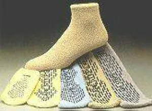 Care-Steps Slipper Socks Adult X-Large Gray Above the Ankle, 80106 - Pack of 12