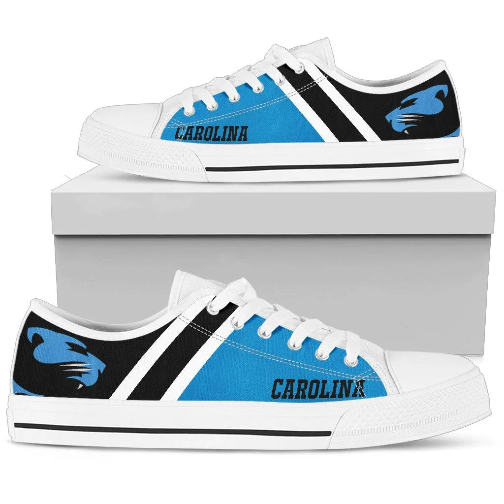 Carolina Panthers Mens Shoes Casual Canvas Sneakers