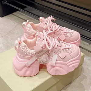Chic Comfort 7CM Chunky Platform Sneakers for Women