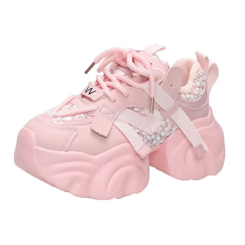 Chic Comfort 7CM Chunky Platform Sneakers for Women