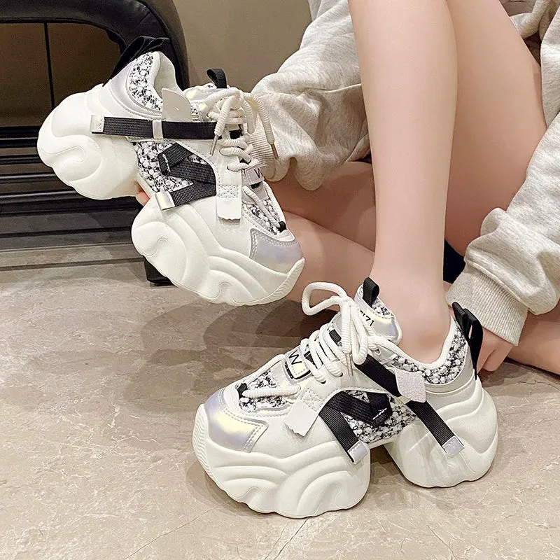 Chic Comfort 7CM Chunky Platform Sneakers for Women
