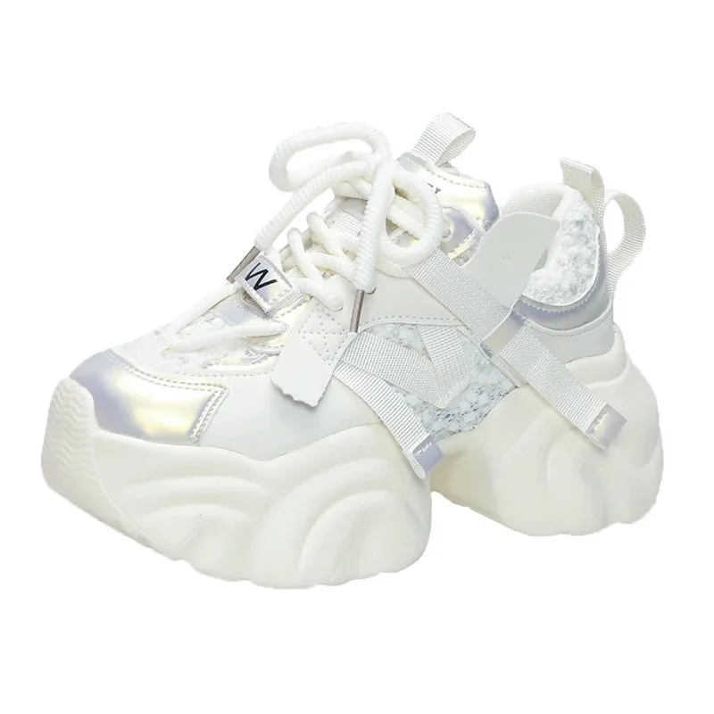 Chic Comfort 7CM Chunky Platform Sneakers for Women