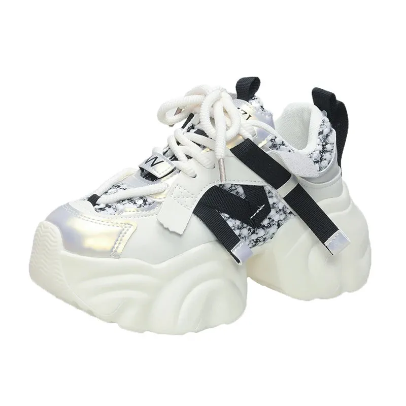 Chic Comfort 7CM Chunky Platform Sneakers for Women