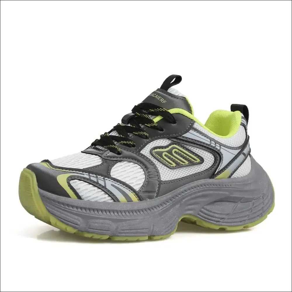 Chic Letter Lace-Up Round Toe Athletic Shoes