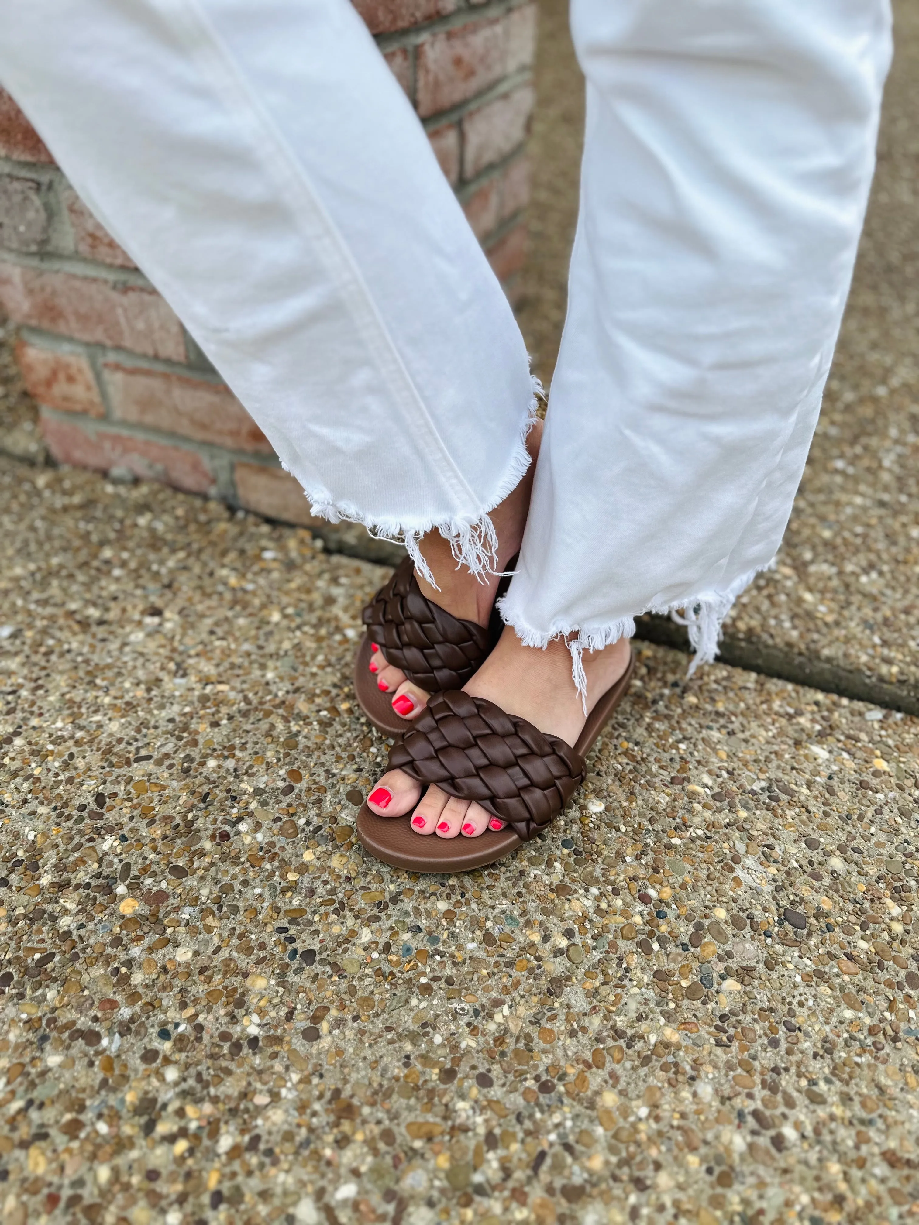 Chocolate Woven Sandal