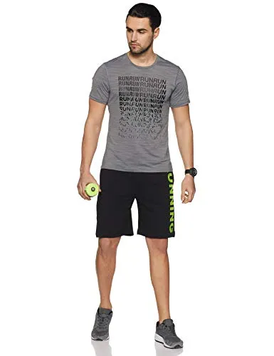 Chromozome Men's Track Pants (N-169 Running Shorts_Black_X-Large)