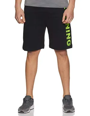 Chromozome Men's Track Pants (N-169 Running Shorts_Black_X-Large)