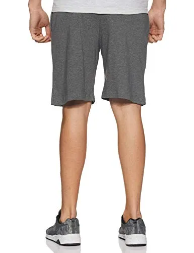 Chromozome Men's Track Pants (N-169 Running Shorts_Charcoal_L)
