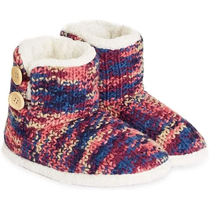CityComfort Ladies Slipper Boots Knitted Warm Winter Indoor Booties