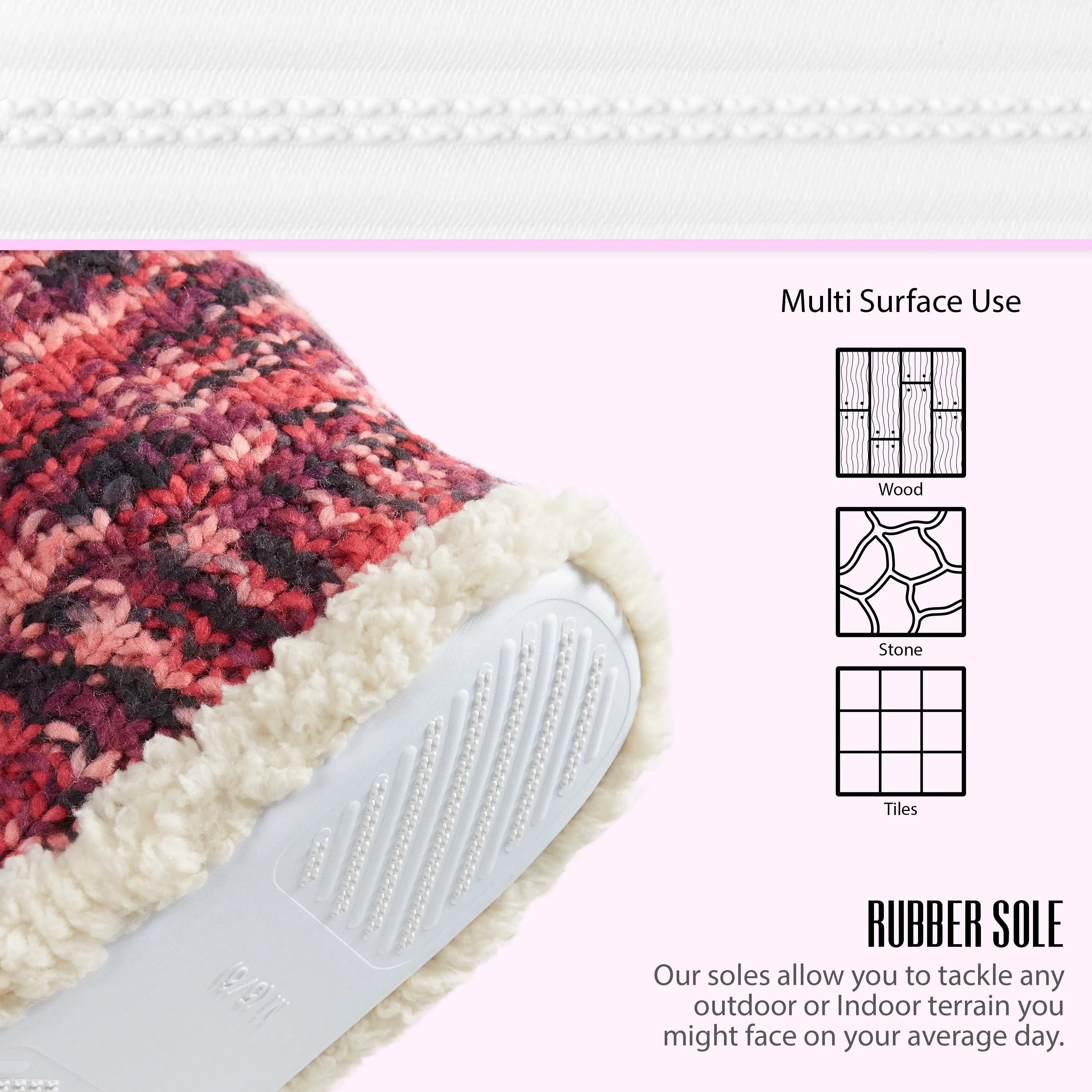 CityComfort Ladies Slipper Boots Knitted Warm Winter Indoor Booties