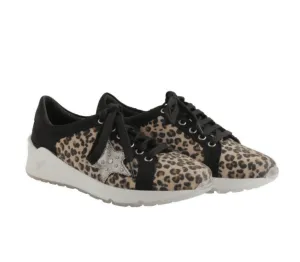 CLEARANCE- Titbit Sneakers (Leopard Print Canvas)