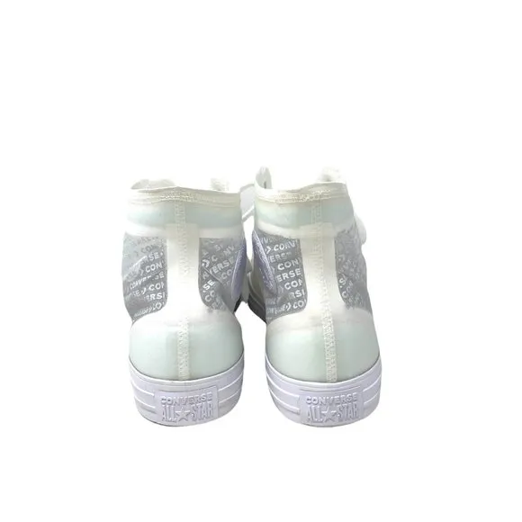 Converse Men's Size 165609C CTAS HI TRANSLUCENT WHITE Canvas Synthetic Sneakers