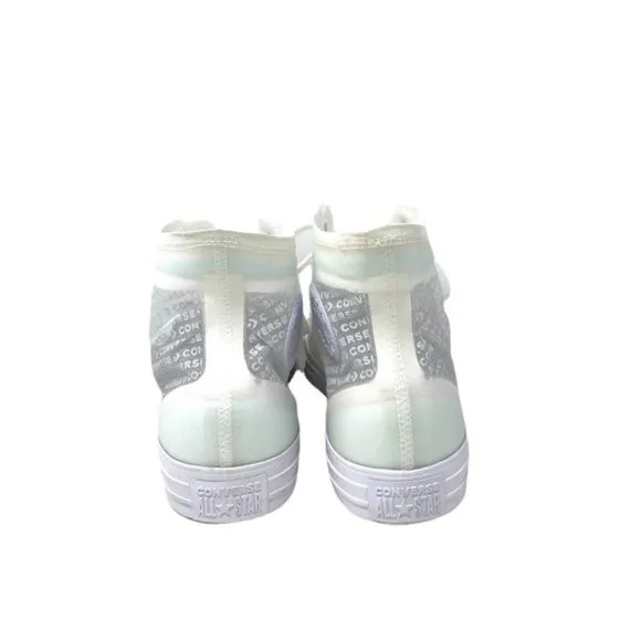 Converse Men's Size 165609C CTAS HI TRANSLUCENT WHITE Canvas Synthetic Sneakers