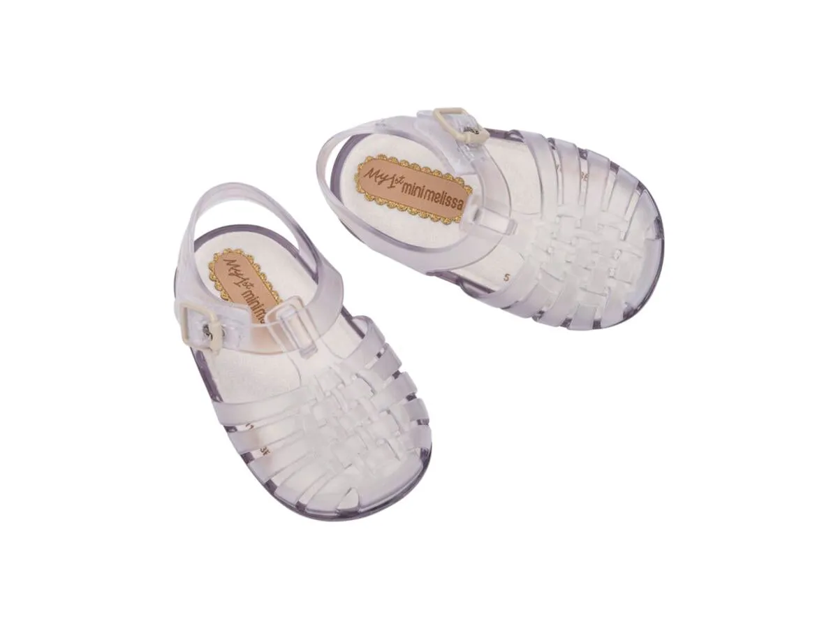 Crystal Clear Woven Jelly Sandals