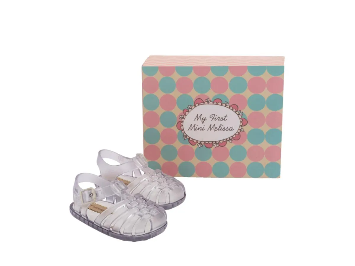 Crystal Clear Woven Jelly Sandals
