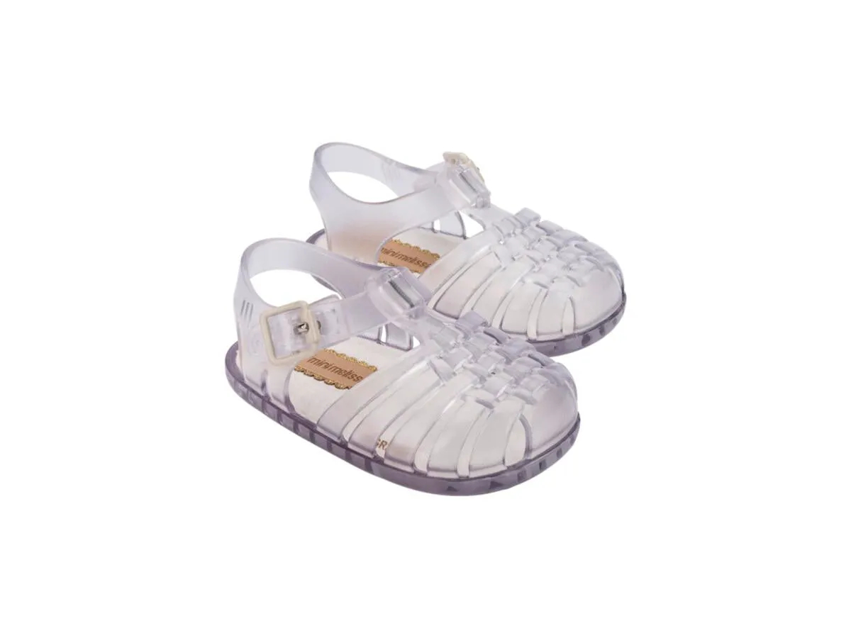 Crystal Clear Woven Jelly Sandals